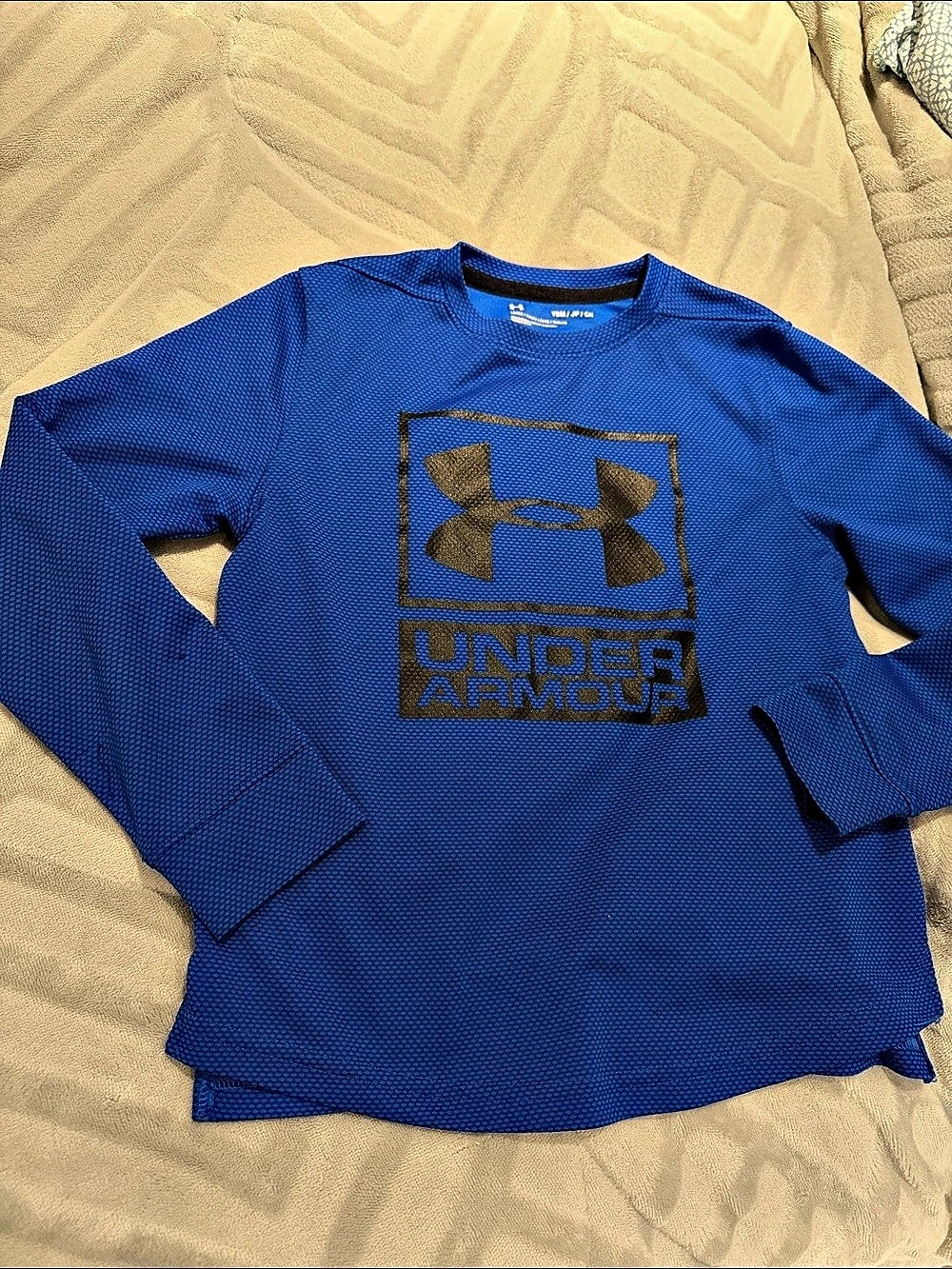 Under Armour Long Sleeve Athletic Shirt Boys YSM Blue
